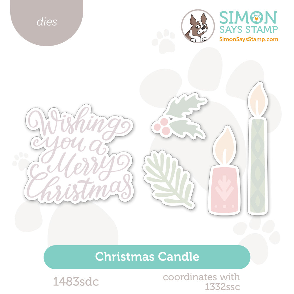 Simon Says Stamp Christmas Candle Wafer Dies 1483sdc