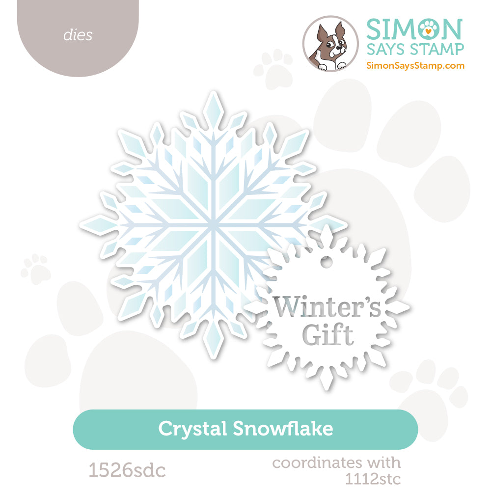 Simon Says Stamp Crystal Snowflake Wafer Dies 1526sdc
