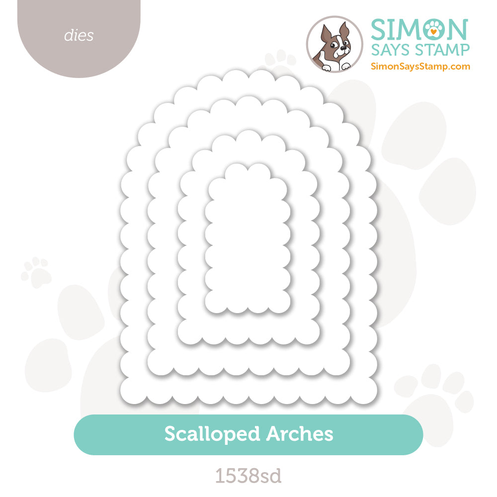 Simon Says Stamp Scalloped Arches Wafer Dies 1538sd In My Heart