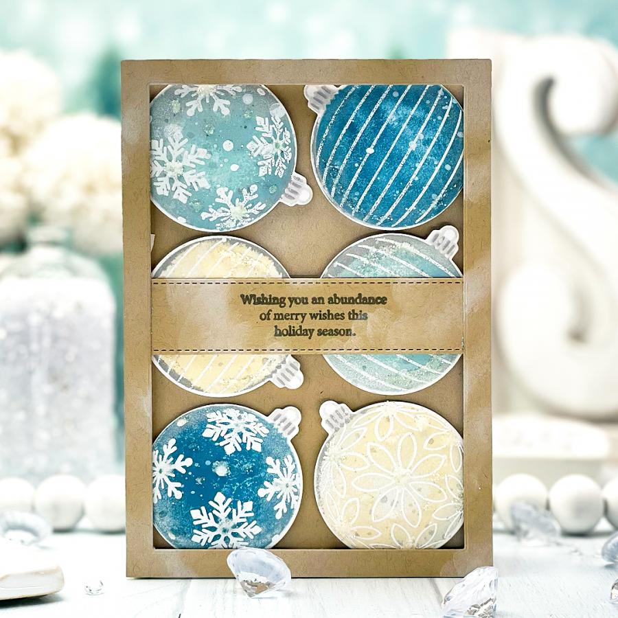 Papertrey Ink Very Merry Christmas Sentiments Clear Stamps 1542 ornaments