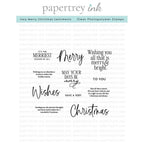 Papertrey Ink Very Merry Christmas Sentiments Clear Stamps 1542