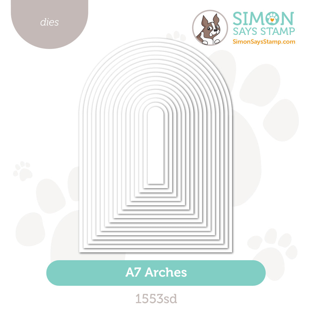 Simon Says Stamp A7 Arches Wafer Dies 1553sd Shine On