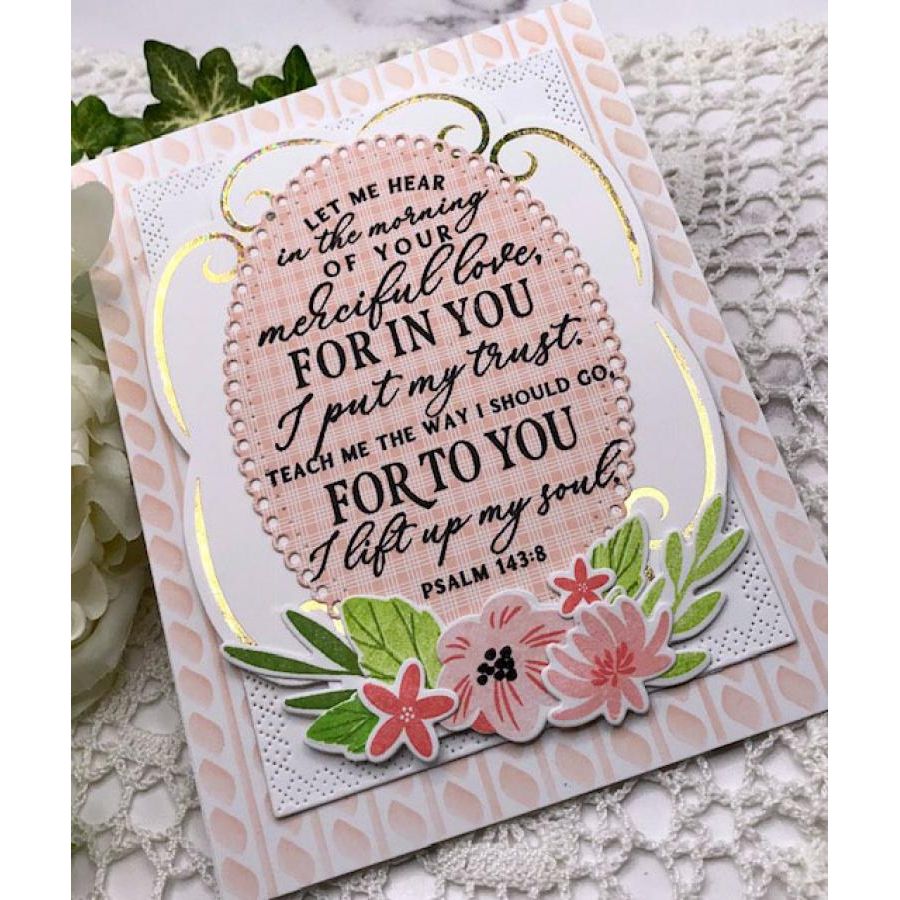 Papertrey Ink Psalm Reflections December Dies pti-0737 blooms