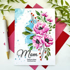 Papertrey Ink Always in Bloom Clear Stamp and Die Set thank you mom