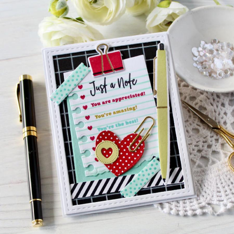 Papertrey Ink Just Notes Clear Stamps 1571 clipboard
