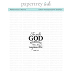 Papertrey Ink Reflections March Clear Stamp 1573