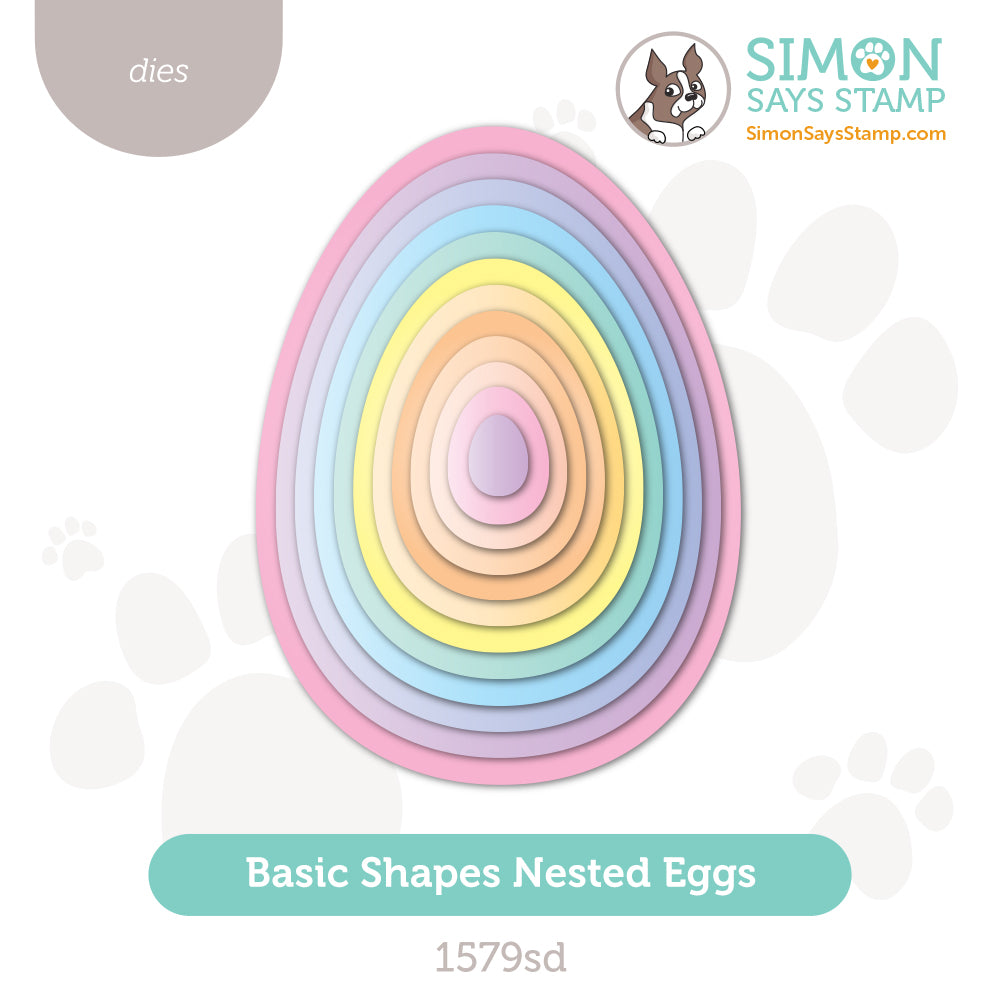 Simon Says Stamp Basic Shapes Nested Eggs 1579sd Beautiful Moments