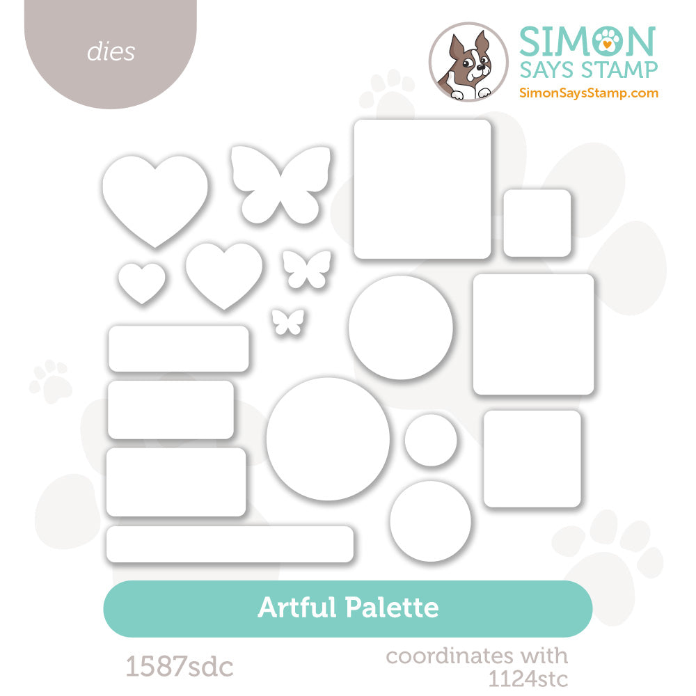 Simon Says Stamp Artful Palette Wafer Dies 1587sdc