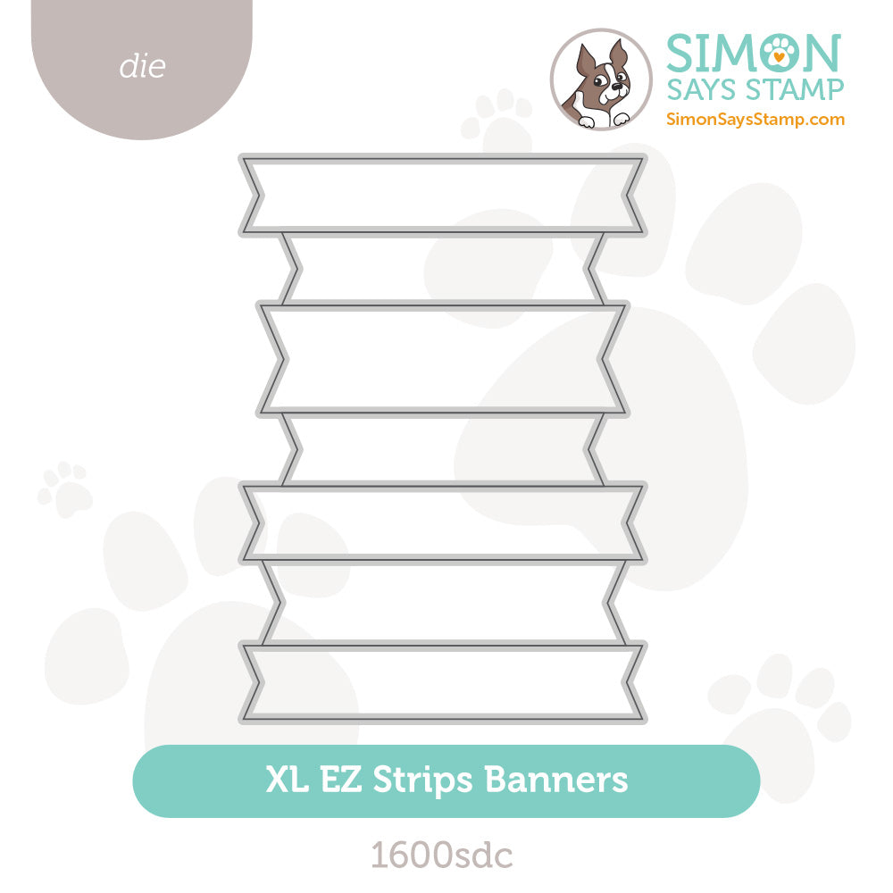 Simon Says Stamp XL EZ Strips Banners Wafer Dies 1600sdc