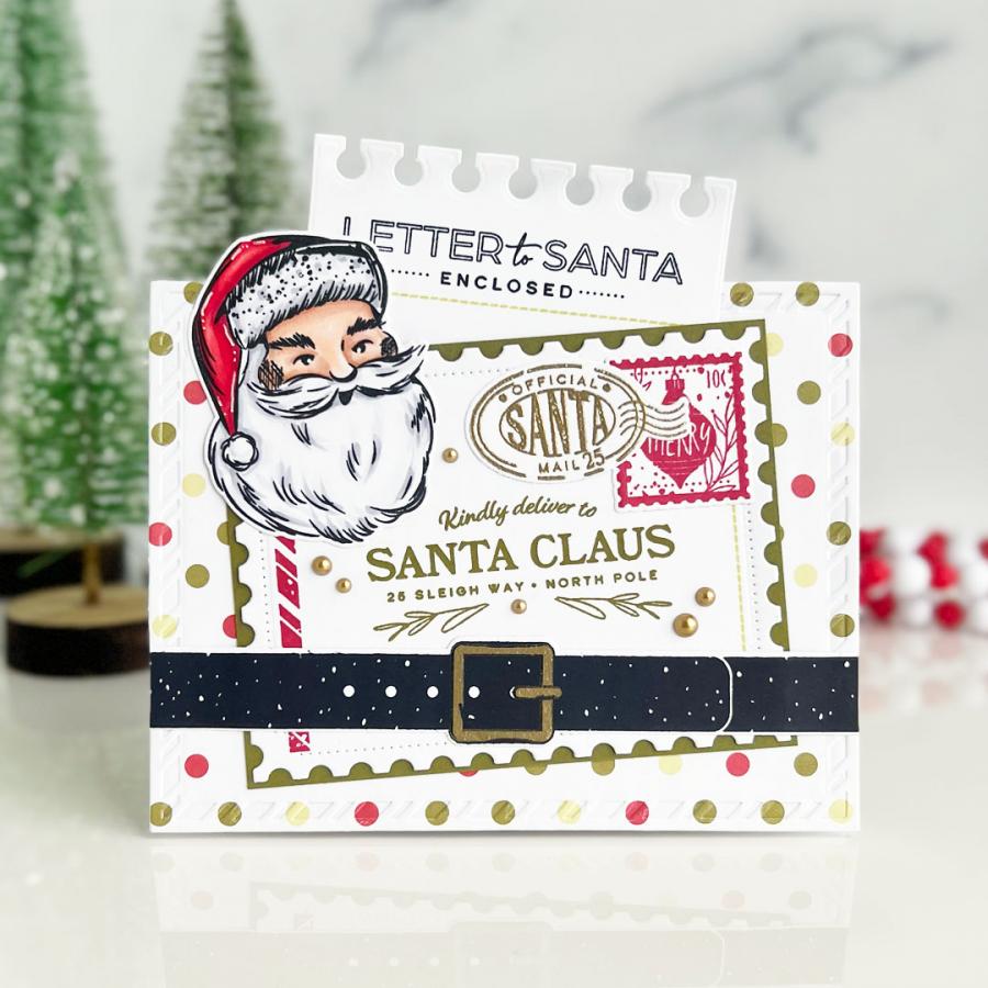 Papertrey Ink North Pole Mail Clear Stamp and Die Set