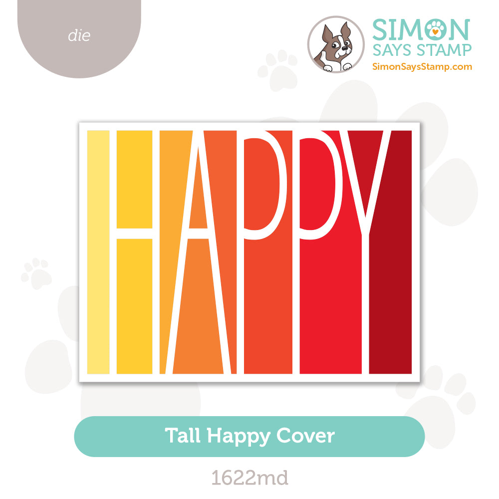Simon Says Stamp Tall Happy Wafer Die 1622md Shine On