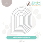 Simon Says Stamp Embossed Squovals Wafer Dies 1639sd Shine On