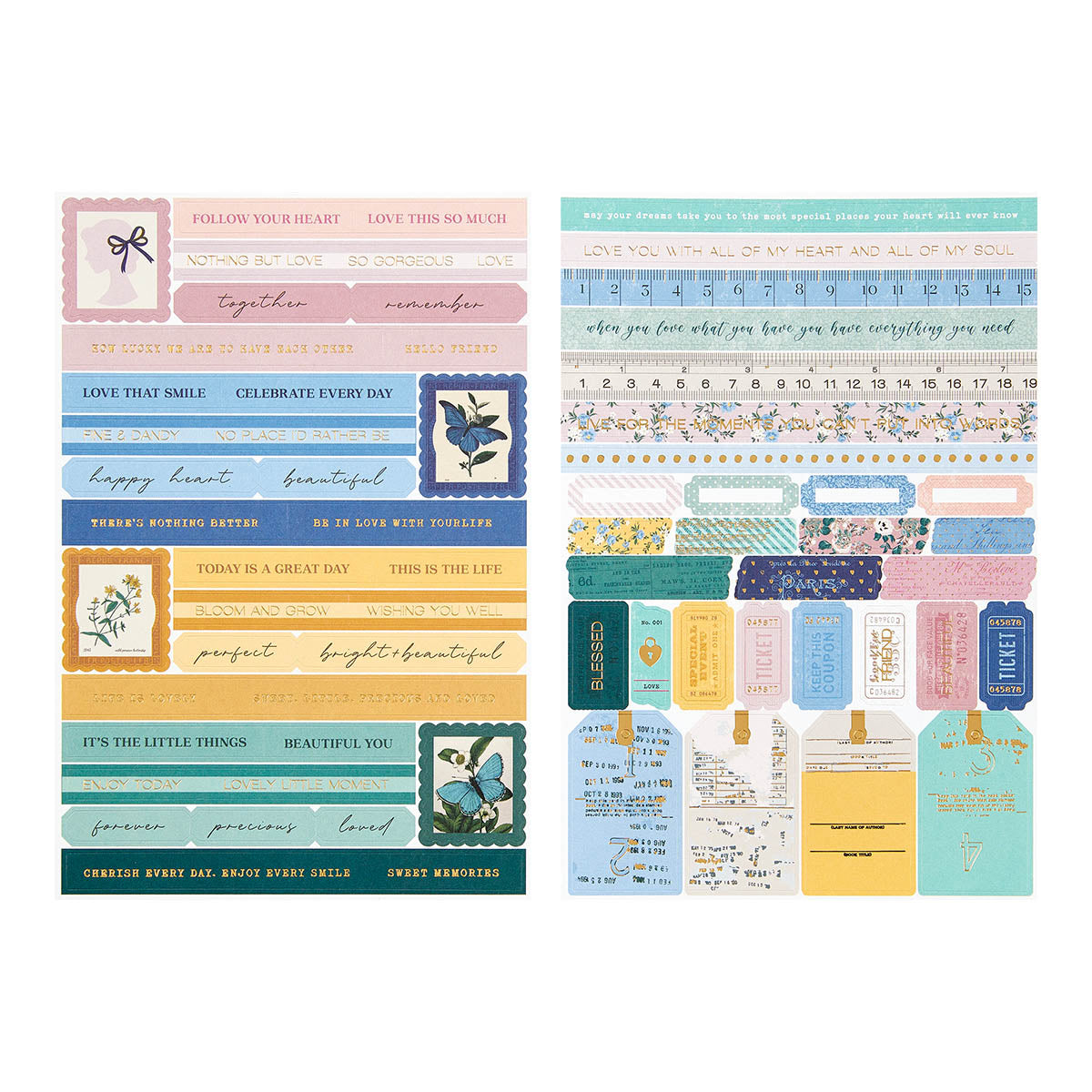 Spellbinders Belleview Cardstock Sticker Pack 168248