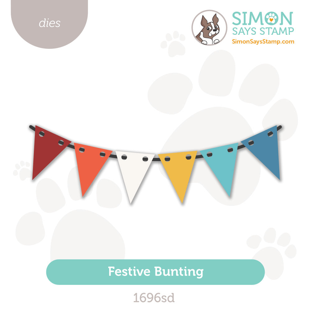 Simon Says Stamp Festive Bunting Wafer Dies 1696sd