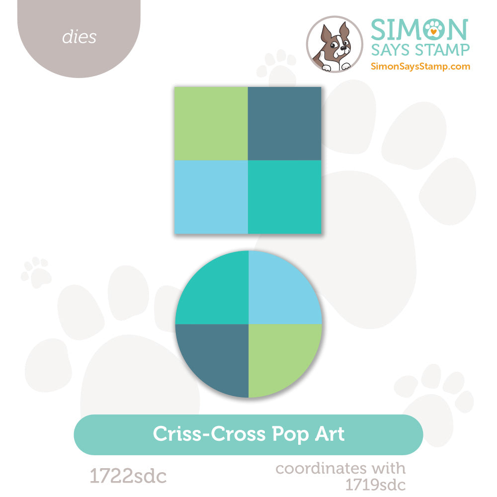 Simon Says Stamp Criss-cross Pop Art Wafer Dies 1722sdc