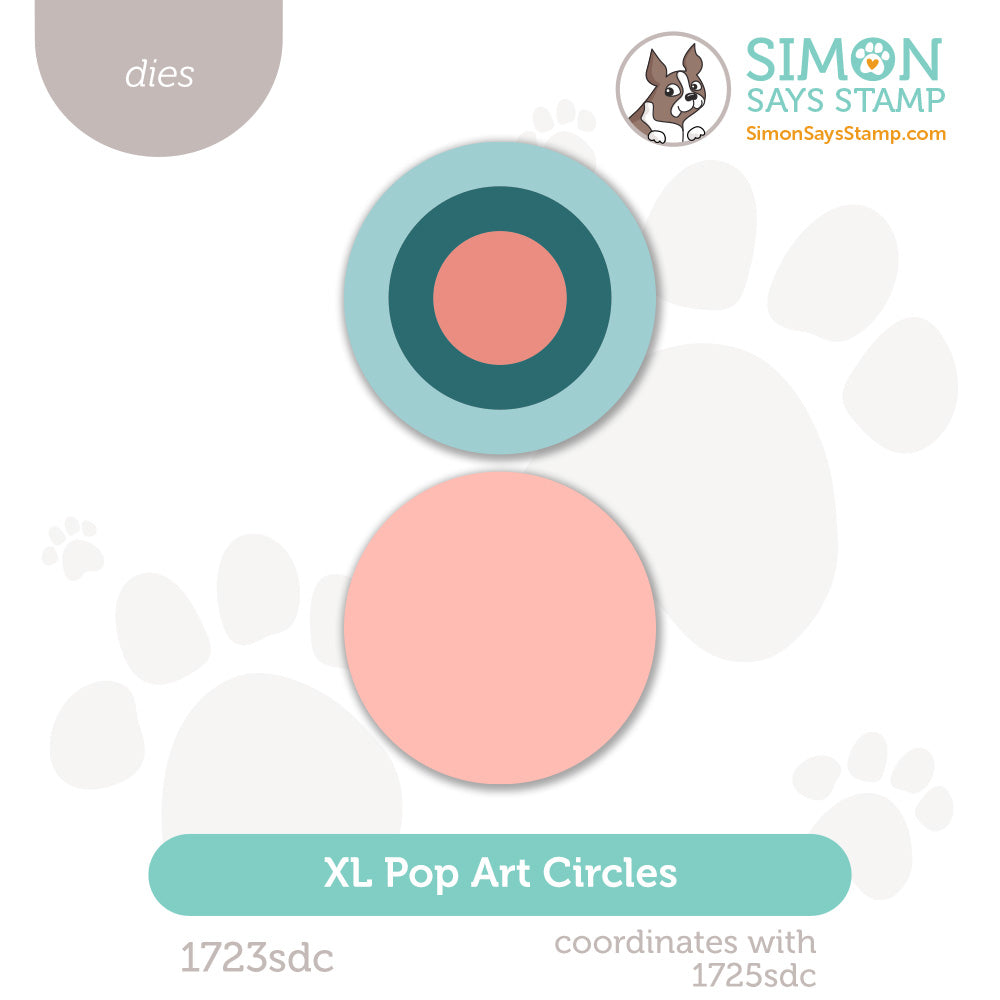 Simon Says Stamp XL Pop Art Circles Wafer Dies 1723sdc