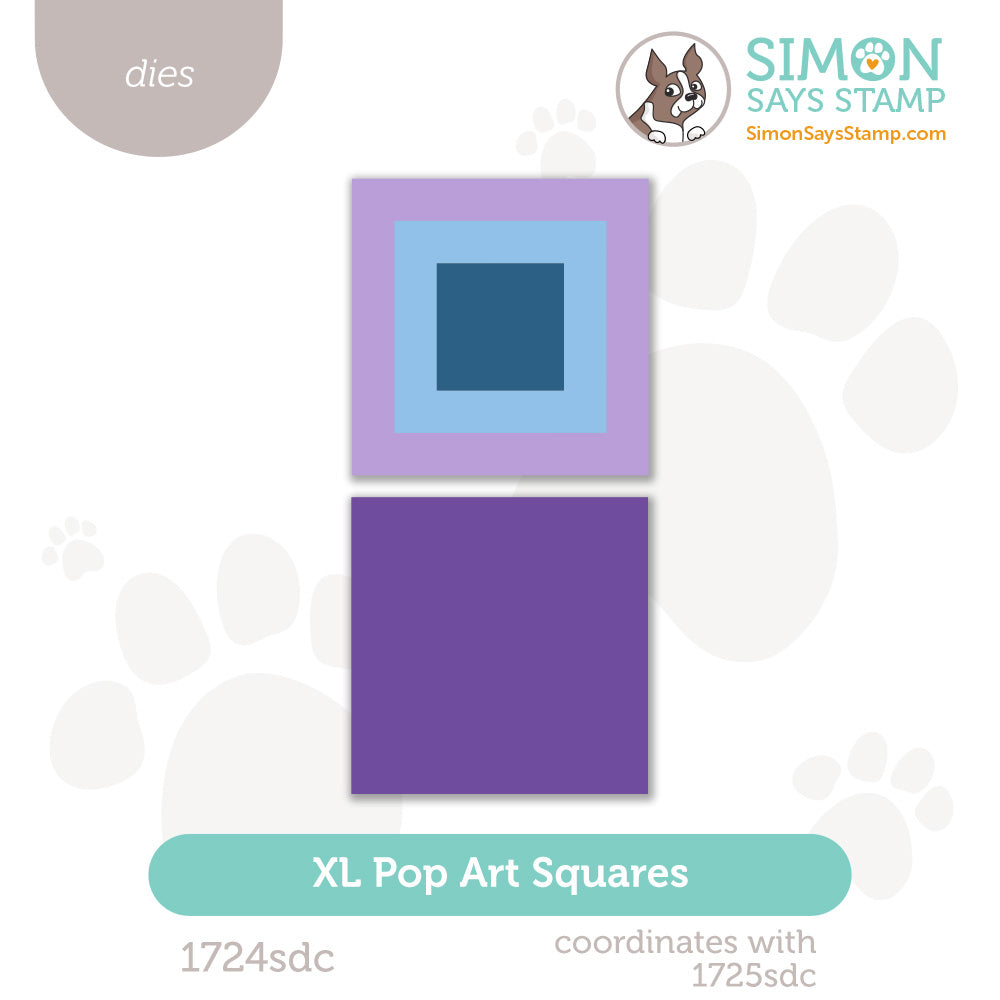 Simon Says Stamp XL Pop Art Square Wafer Dies 1724sdc