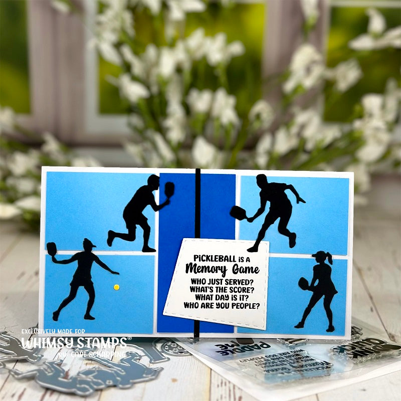 Whimsy Stamps Pickleball Dies wsd255 memory game