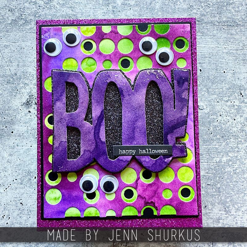 Tim Holtz Sizzix Big Frights Thinlits Dies 666381 purple boo