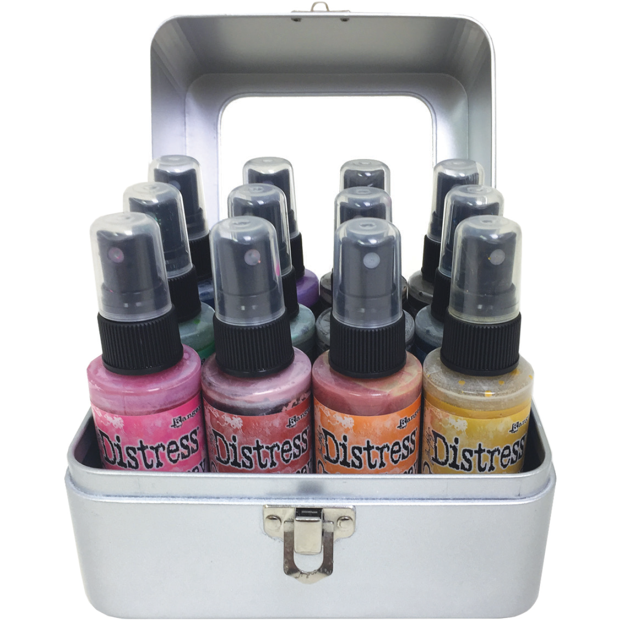 Tim Holtz Distress Spray Storage Tin tda68068 Close Up Product Image