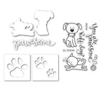 Simon Says Stamp! Simon Says Die Stamps Stencil Set PAWESOME CATS AND DOGS SetPCD91