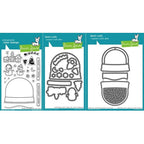 Simon Says Stamp! Lawn Fawn SET LF15SETADDON HOLIDAY SNOW GLOBE SHAKER Clear Stamps and Dies