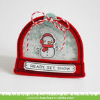 Simon Says Stamp! Lawn Fawn SET LF15SETADDON HOLIDAY SNOW GLOBE SHAKER Clear Stamps and Dies