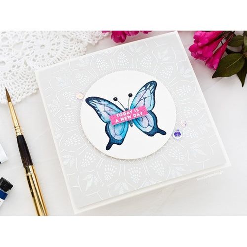Tim Holtz Distress Antique Linen Ink Pad And Reinker Bundle Ranger butterfly card