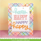 Simon Says Stamp! Lawn Fawn SET LF17SETHHH HAPPY HAPPY HAPPY Clear Stamps and Dies
