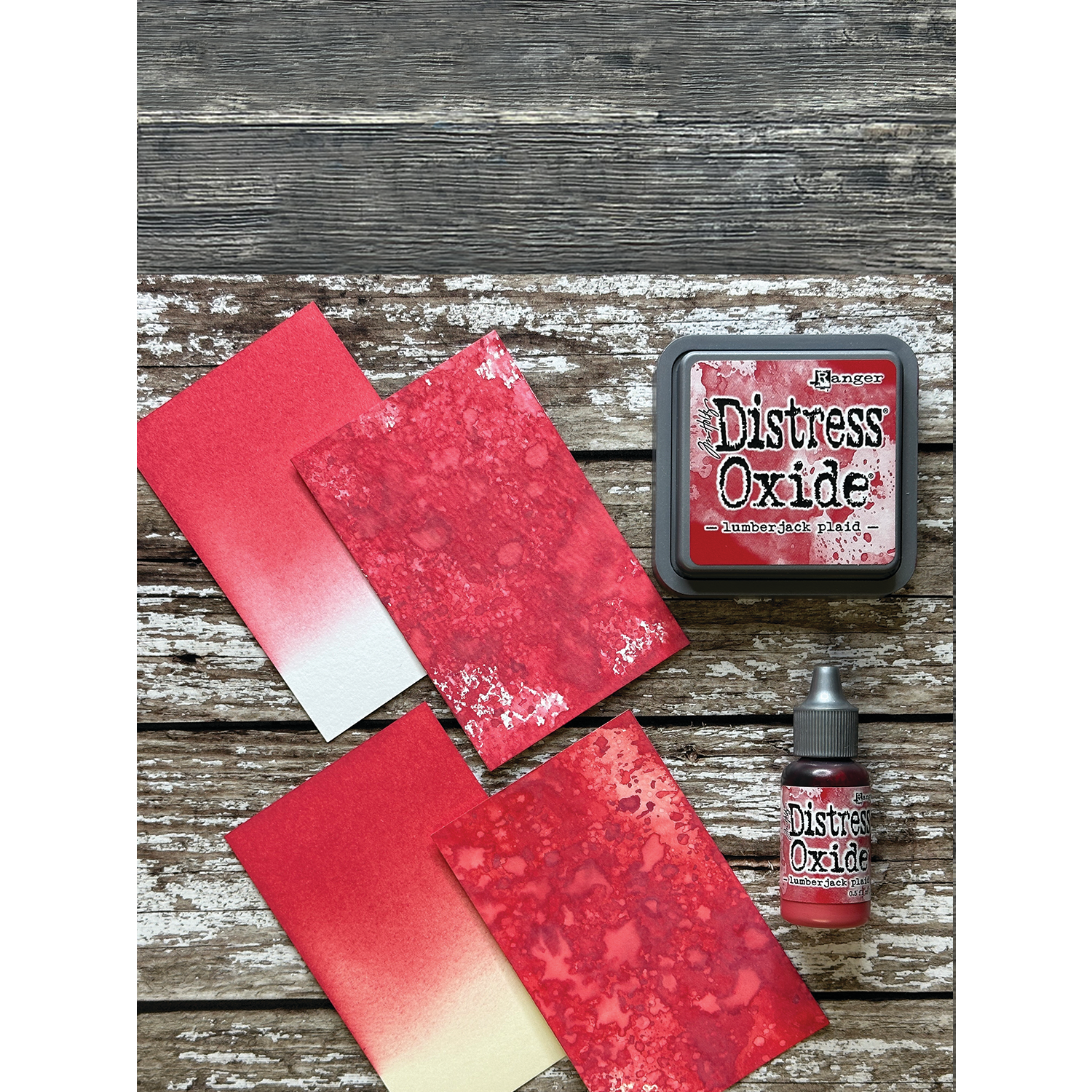 Tim Holtz Distress Oxide Ink Pad Lumberjack Plaid Ranger tdo82378 Color Swatch