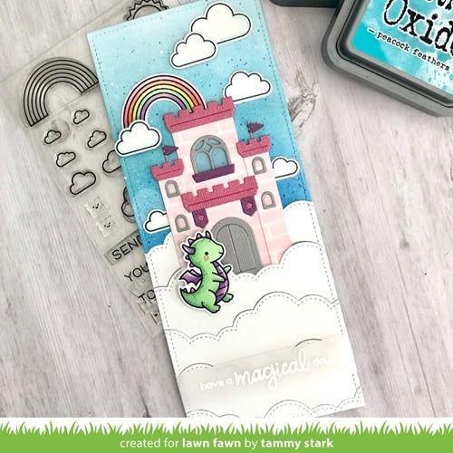 Simon Says Stamp! Lawn Fawn SET LITTLE DRAGON Clear Stamps and Dies lfld