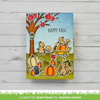 Simon Says Stamp! Lawn Fawn SET LET'S GO NUTS Clear Stamps and Dies lflgn