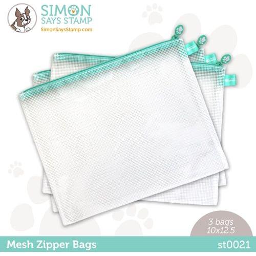 Simon Says Stamp! Simon Says Stamp Classic Color MESH ZIPPER BAGS 3 Pack st0021