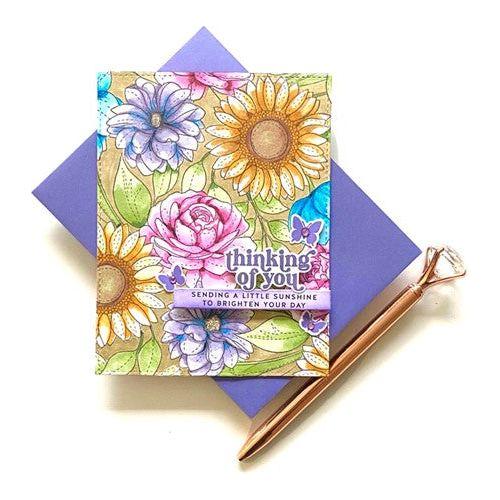 Simon Says Stamp! CZ Design Stamps and Dies SILHOUETTE SENTIMENTS set418ss
