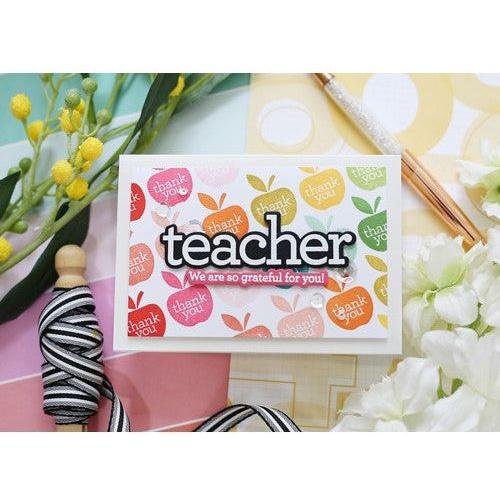 Simon Says Stamp! CZ Design Stamps and Dies TEACHER THANK YOUS set419tt Make Magic | color-code:ALT00