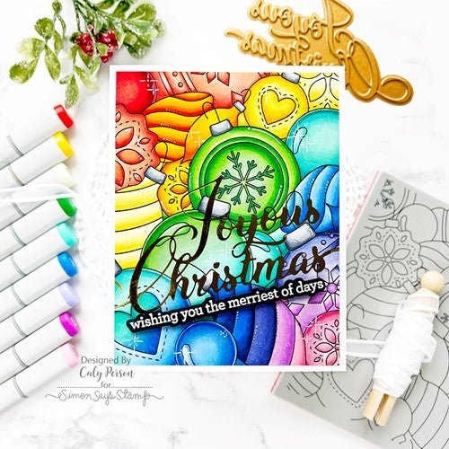 Simon Says Stamp! CZ Design Stamps and Dies ORNAMENTAL CHRISTMAS set441oc | color-code:ALT6