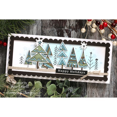 Simon Says Stamp! Simon Says Stamps and Dies MERRY CHRISTMAS TREES set434mct