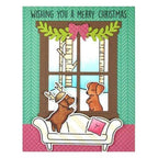 Simon Says Stamp! Lawn Fawn SET FURRY AND BRIGHT Clear Stamps and Dies lffab