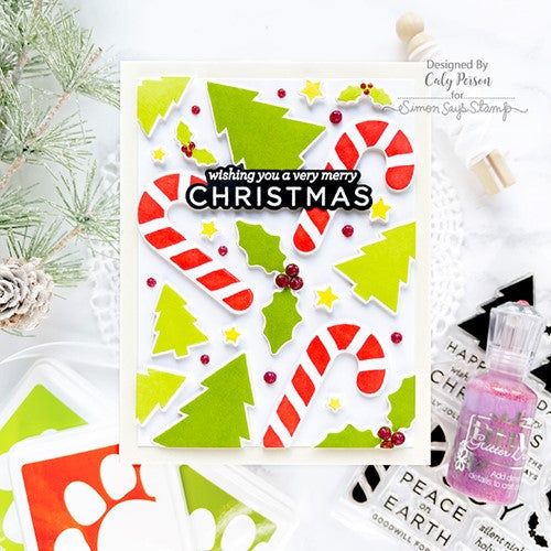 Simon Says Stamp! CZ Design Stamps and Dies HOLIDAY SILHOUETTES set453hs Peace On Earth | color-code:ALT00