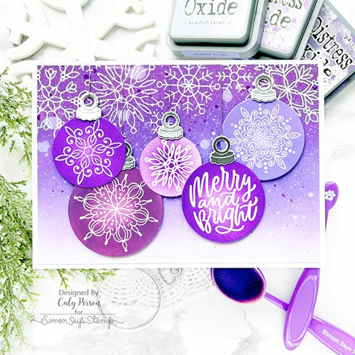 Simon Says Stamp! Simon Says Stamps and Dies HOLIDAY MESSAGES ORNAMENT set447hm | color-code:ALT00