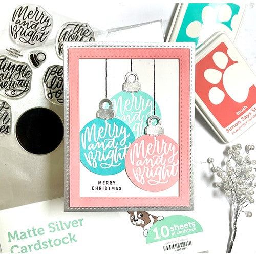 Simon Says Stamp! Simon Says Stamps and Dies HOLIDAY MESSAGES ORNAMENT set447hm | color-code:ALT1