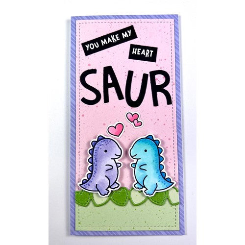 Simon Says Stamp! Lawn Fawn SET RAWR FLIP-FLOP Clear Stamps and Dies lfrff