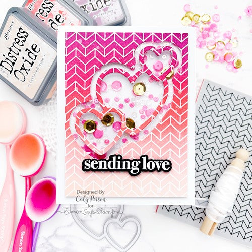 Simon Says Stamp! CZ Design Stamps and Dies LOVE GARDEN GREETINGS set479lg To The Moon | color-code:ALT4