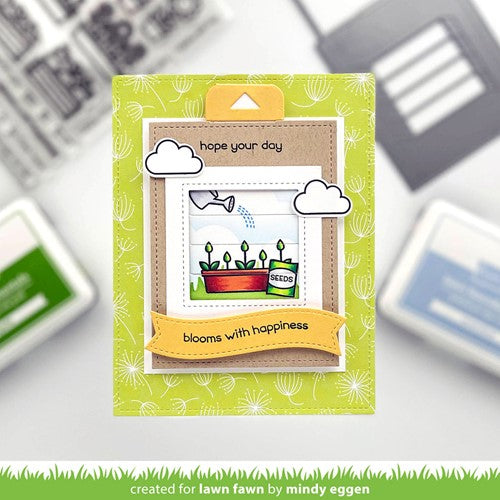 Simon Says Stamp! Lawn Fawn SET GARDEN BEFORE 'N AFTERS Clear Stamps and Dies s2lfgba