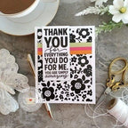 Simon Says Stamp! Simon Says Stamps and Die XL STACKED GREETINGS set517sg