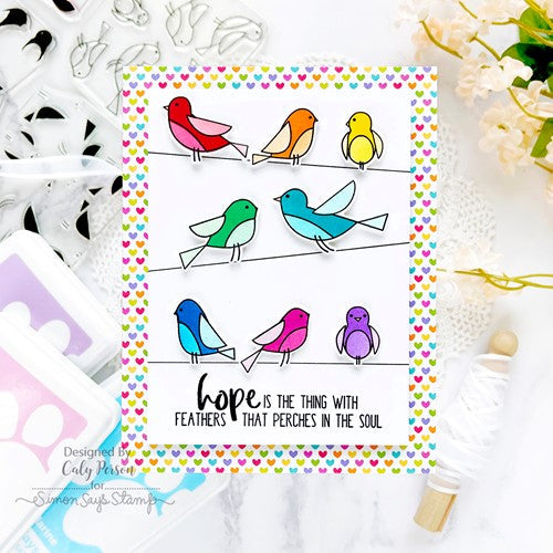 Simon Says Stamp! Simon Says Stamps and Dies PRINTMAKING BIRDS set547pb Stamptember | color-code:ALT0