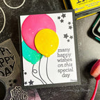Simon Says Stamp! CZ Design Stamps and Dies BALLOON GREETINGS set565bg Cozy Hugs