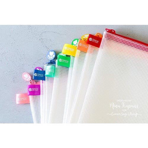 Simon Says Stamp! Simon Says Stamp MESH ZIPPER BAGS RAINBOW SET st0126 | color-code:ALT0