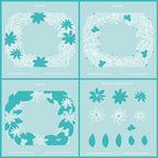 Honey Bee Holiday Wreath Clear Stamps And Stencils Bundle