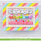 Simon Says Stamp! Lawn Fawn SET SIMPLY CELEBRATE HEARTS Clear Stamps and Dies lfsch